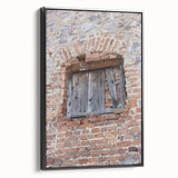 Framed canvas print of a vintage-style black and white landscape, ideal for bedroom wall decor.