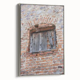 Framed canvas landscape art painting depicting a colorful mountain range, ideal for modern living room decor.