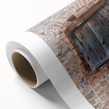 Art deco poster featuring geometric patterns in muted gold and teal, printed on rolled canvas, suitable as nursery wall art.