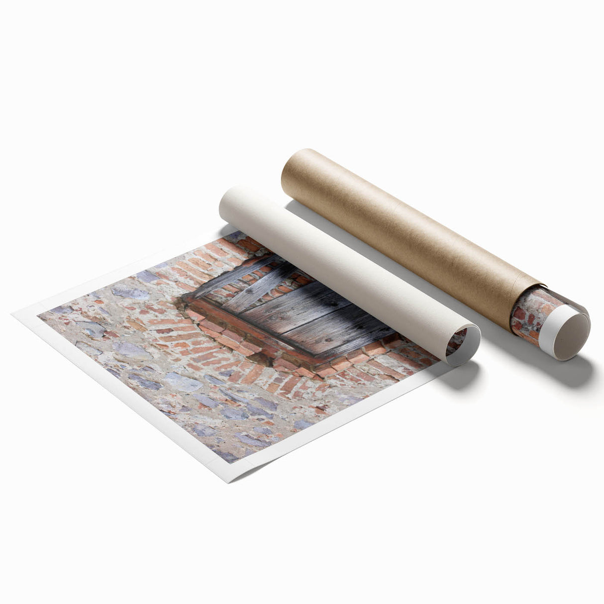Extra large rolled canvas featuring a floral design in soft pastel shades.