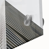 Large abstract wall art in muted earth tones on acrylic glass, suitable for dining room ambiance.