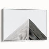 Framed canvas wall art featuring a vintage black and white landscape, ideal for bedroom decor.