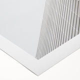 Art deco poster featuring geometric shapes and metallic gold and black colors on rolled canvas.