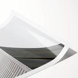 Extra large wall art featuring line art flowers in black on white, ideal for large living room decor.