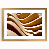 Textured abstract art print in earthy tones on a framed canvas, suitable for enhancing a bedroom's ambiance.