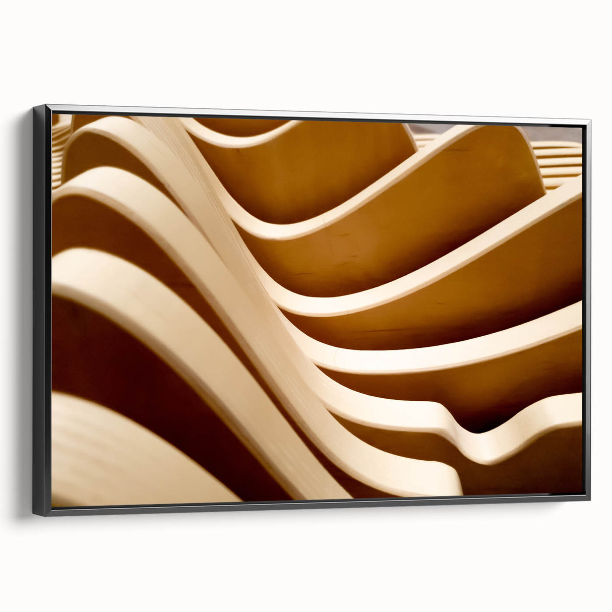Framed canvas of a black and white vintage landscape painting, ideal for bedroom wall decor.