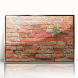 Mid-century modernist art deco poster featuring geometric shapes in muted gold and silver tones on acrylic.