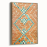 Framed canvas depicting a vintage black landscape painting, ideal for bedroom wall art.