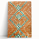 Black and white abstract design on stretched canvas, ideal for kitchen wall art or bedroom ambiance.