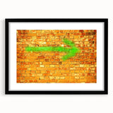 Extra large abstract art print featuring vibrant, textured colors on a framed canvas, ideal for living room decor.