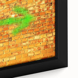 Extra large framed canvas featuring textured, colorful art with black dominant tones, ideal for living room decor.
