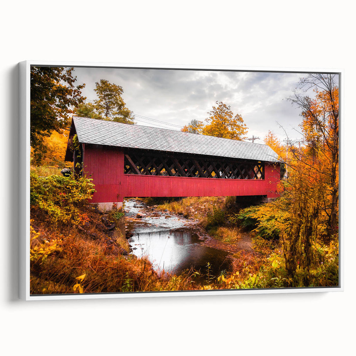 Vintage poster art of a colorful cityscape on an extra large framed canvas, ideal for living room decor.