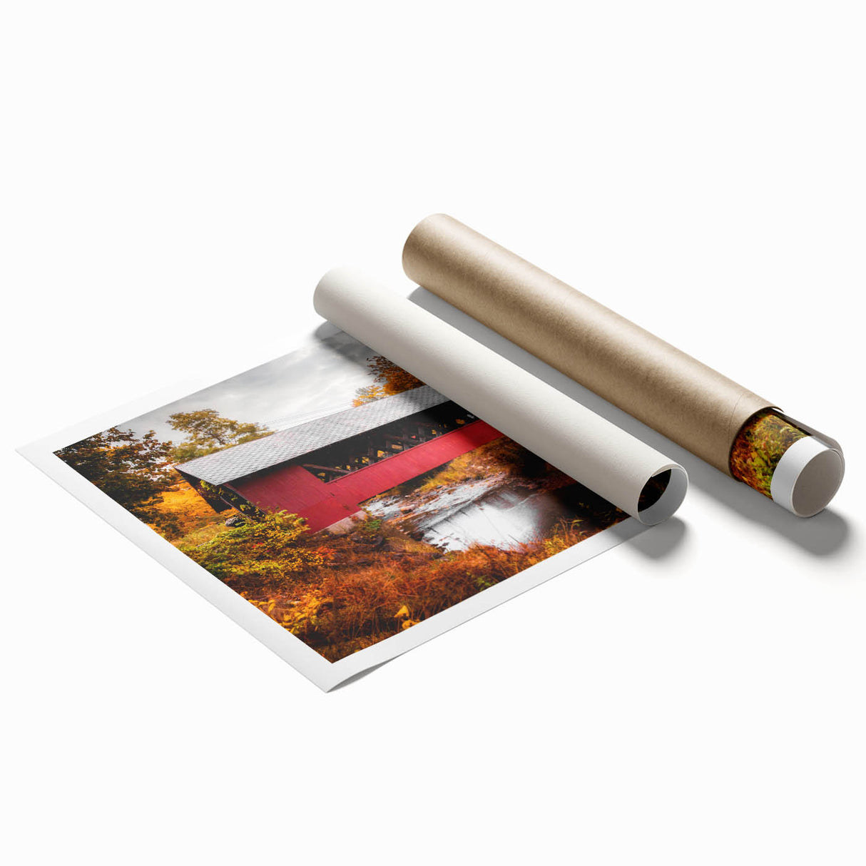 Extra large rolled canvas featuring a floral art design in soft pastel shades.