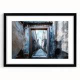 Extra large abstract art print featuring a textured mix of vibrant hues on a canvas, ideal for living room decor.