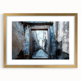 Extra large abstract art print with textured design in neutral shades, framed in gold, ideal for living room decor.