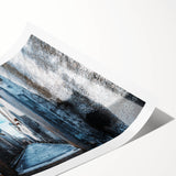 Extra large wall art featuring line art flowers in black on white, rolled canvas, suitable for large living room decor.