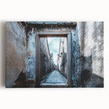 Large black and white abstract print on stretched canvas, featuring dynamic brush strokes, ideal for kitchen wall art.