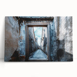 Black and white abstract design on a large stretched canvas, ideal for kitchen wall art or bedroom ambiance.