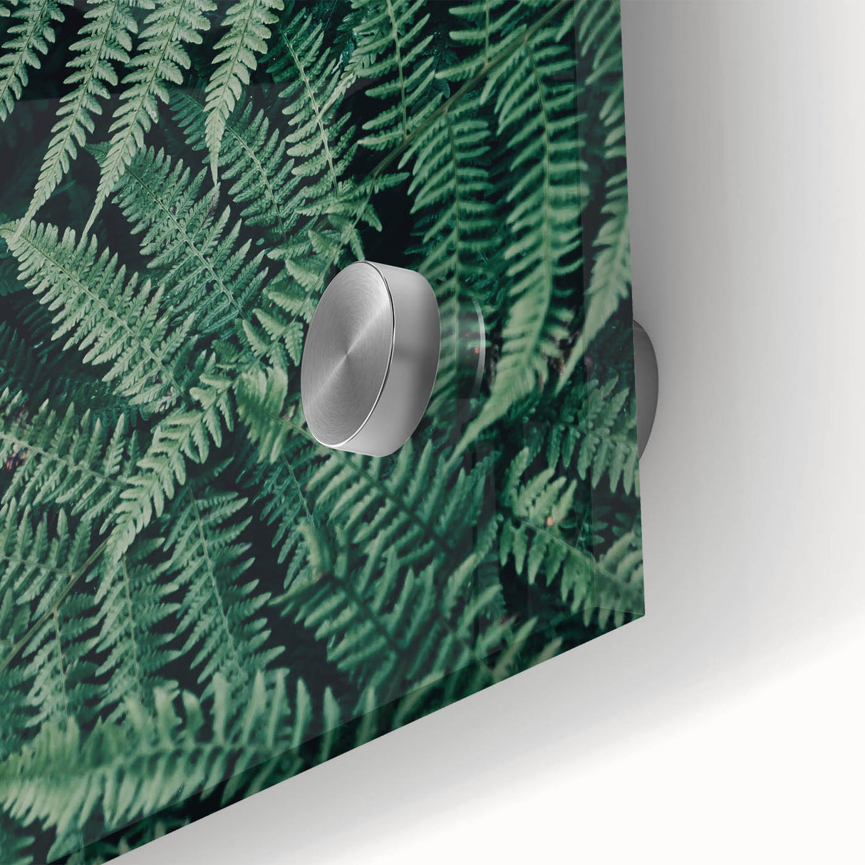Close-up view of a transparent acrylic glass piece showcasing intricate textures and reflections, highlighting its clarity and modern design, ideal for home decor.