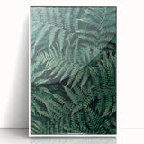 Framed acrylic print showcasing a vibrant abstract design in shades of blue and yellow, displayed from the front to highlight its sleek modern style. Ideal for contemporary home decor.