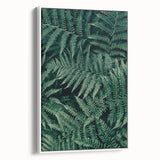 Framed canvas artwork showcasing a serene landscape with soft colors, viewed from the side, displaying a modern aesthetic ideal for home decor.