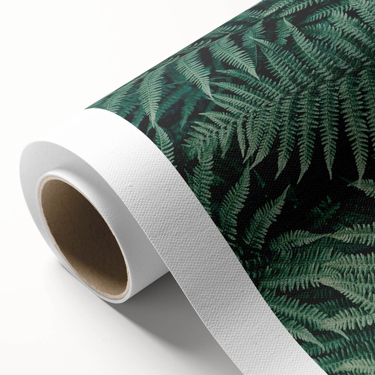 Rolled canvas showcasing vibrant African tribal artwork with intricate patterns and textures, securely packaged in a durable cardboard tube for safe shipping and storage.