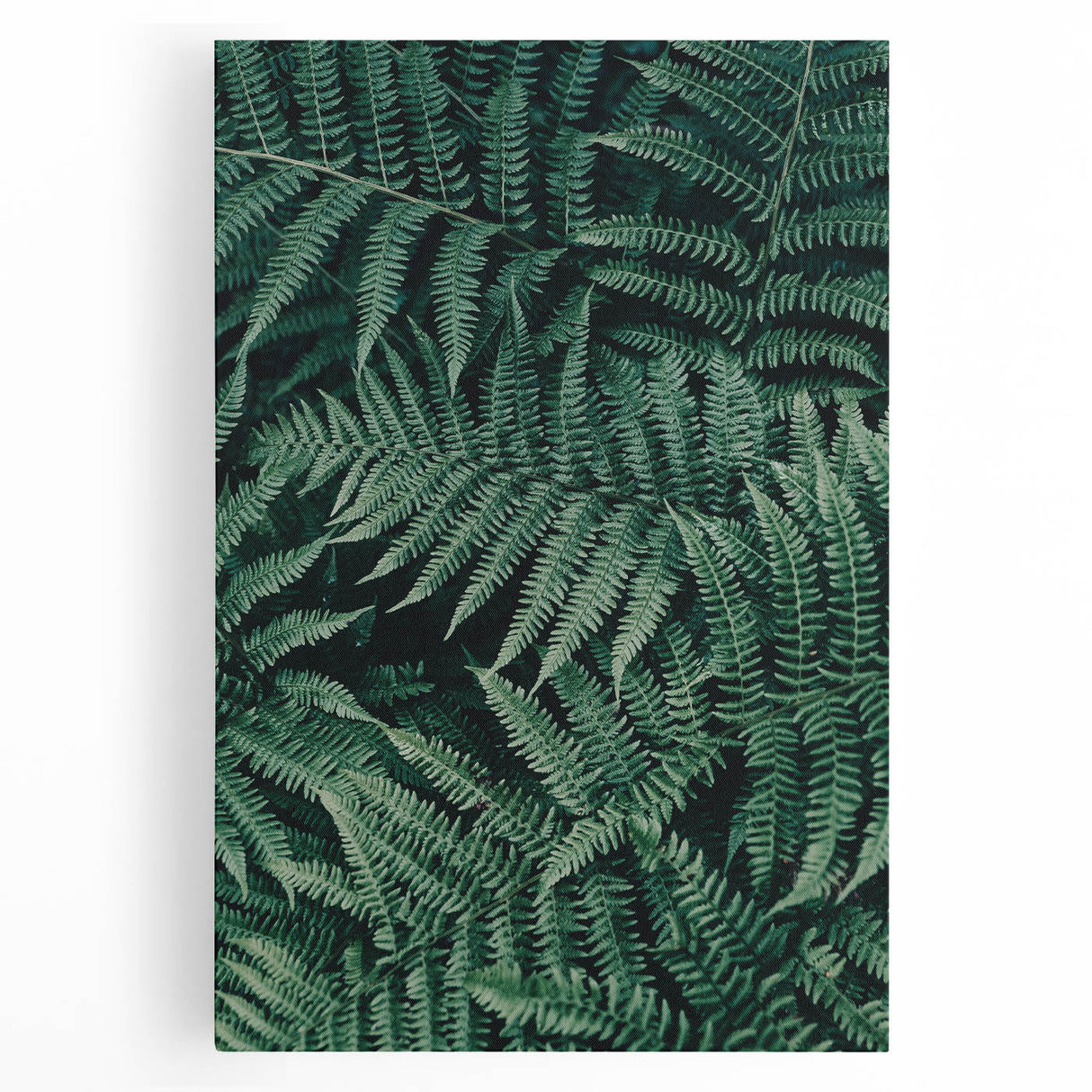 Front view of a stretched canvas showcasing vibrant African wall art design, featuring intricate patterns and colors, ideal for home decor or cultural displays.