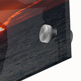 Large abstract wall art in muted earth tones on acrylic glass, ideal for dining room ambiance.