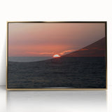 Framed acrylic print of a mid-century modernist abstract design in gold and white tones, suitable for modern art wall decor.