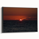 Framed canvas depicting a black and white vintage landscape painting, ideal for bedroom wall art.