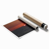 Extra large rolled canvas featuring a floral art design in soft pastel shades.