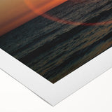 Art deco poster featuring geometric patterns in gold and black on rolled canvas, suitable for dining room decor.