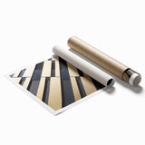 Extra large rolled canvas print of vibrant floral art, ideal for classy bathroom or large living room wall art.