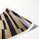 Extra large wall art featuring line art flowers in black and white on a rolled canvas, ideal for large living room decor.