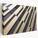 Large abstract painting on stretched canvas with swirling blue and gray tones, ideal for kitchen wall art.