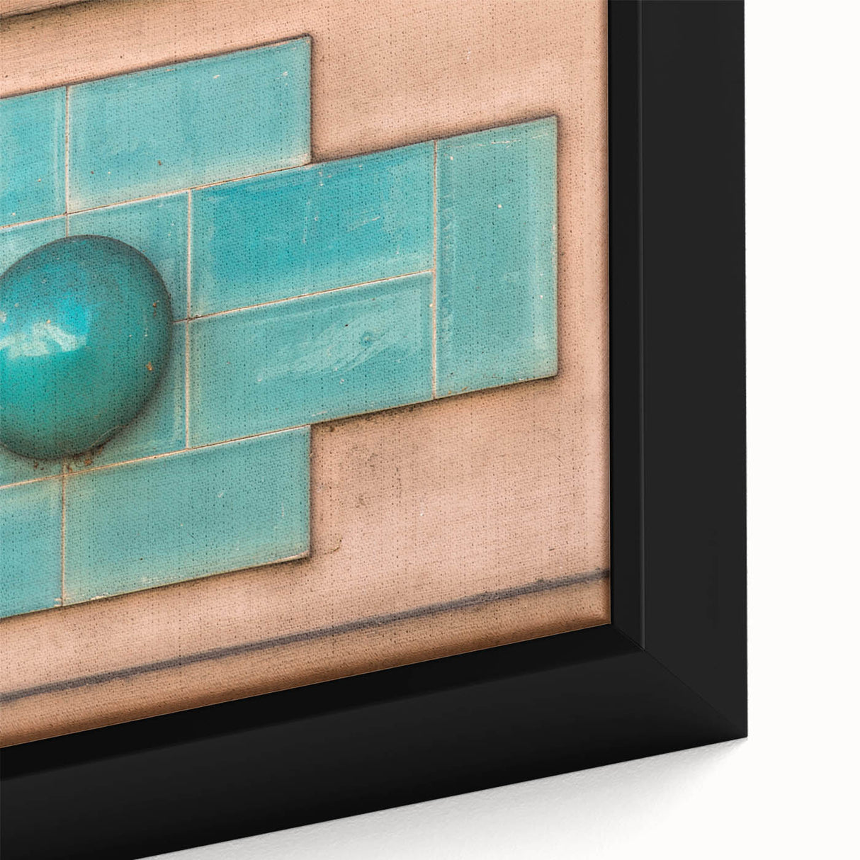 Framed canvas of textured black wall art featuring vibrant, colorful abstract patterns, ideal for living room decor.