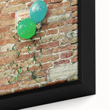 Extra large framed canvas featuring textured, colorful art with abstract black patterns, ideal for living room decor.