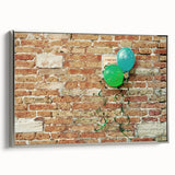 Framed canvas of a vintage landscape painting featuring colorful hills under a black sky, ideal for living room decor.