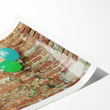 Extra large wall art featuring black and white line art flowers on a rolled canvas, suitable for large living room decor.