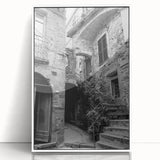 Art deco poster featuring geometric patterns and pastel colors on a framed acrylic, ideal for nursery wall art.