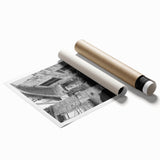 Extra large rolled canvas featuring a floral art design in pastel shades.