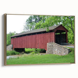 Framed canvas featuring a vintage landscape painting in muted gold and black tones, ideal for bedroom decor.