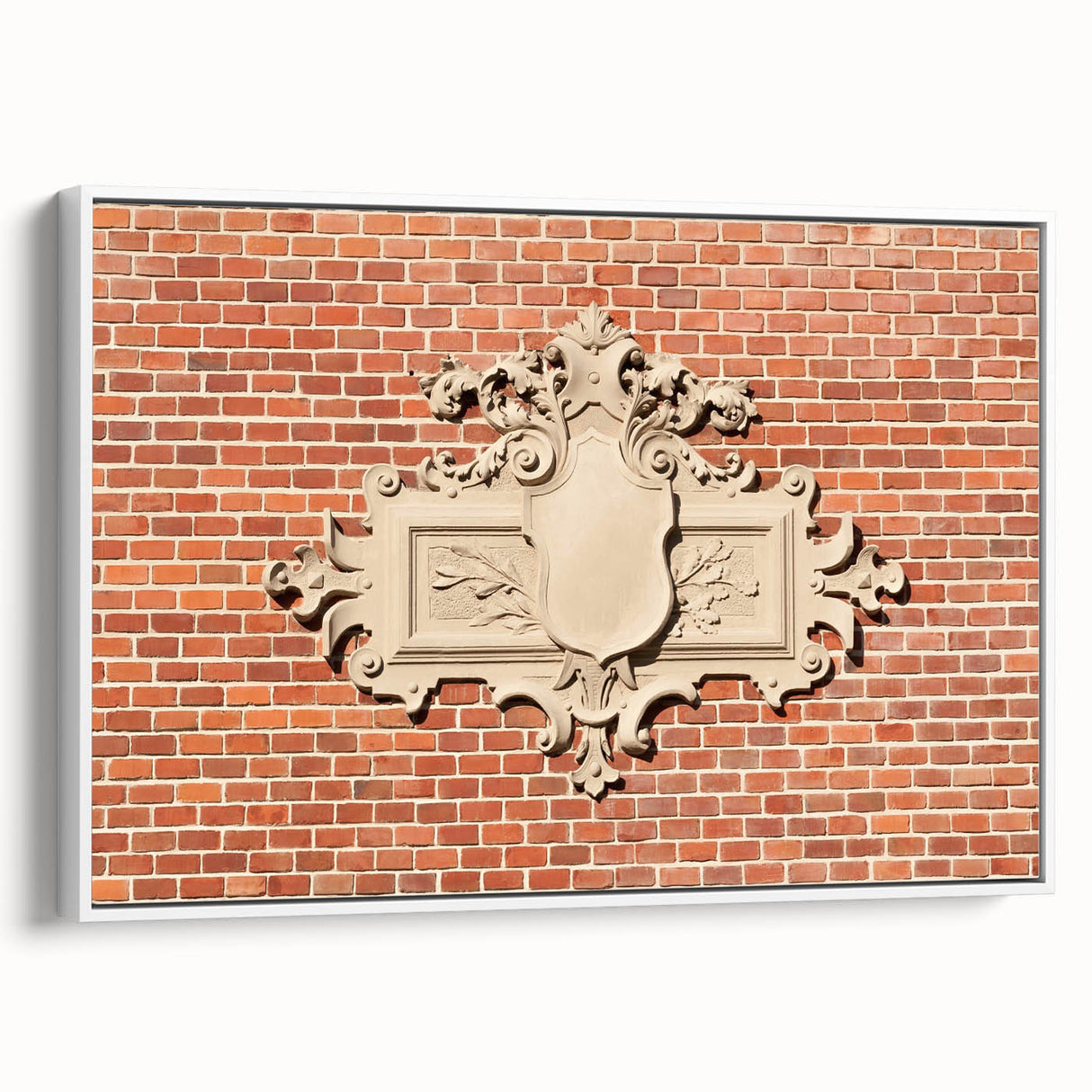 Vintage poster art on framed canvas featuring colorful abstract design, ideal for living room decor.