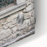 Large abstract wall art in muted earth tones on acrylic glass, ideal for dining room ambiance.