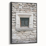 Black and white landscape art painting on framed canvas, featuring a serene river scene, suitable for bedroom decor.