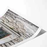 Extra large wall art featuring line art flowers in black on white, printed on rolled canvas.