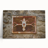 Large black and white abstract acrylic print on stretched canvas, suitable as kitchen wall art or for bedroom ambiance.