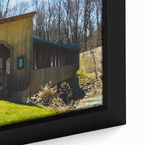 Extra large framed canvas featuring textured, colorful art with black dominant tones, ideal for living room decor.
