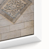 Extra large framed canvas featuring textured, colorful art with abstract designs in black, ideal for living room decor.