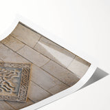 Extra large wall art featuring line art flowers in black on white, rolled print, suitable for large living room decor.